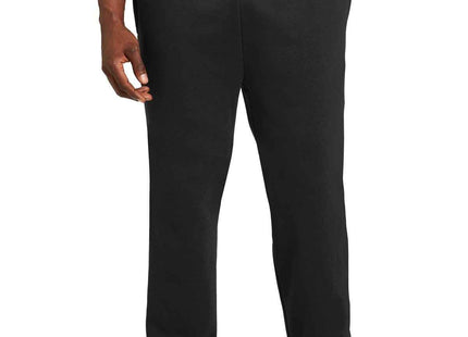 SportTek Open Bottom Sweatpant ST257 Black