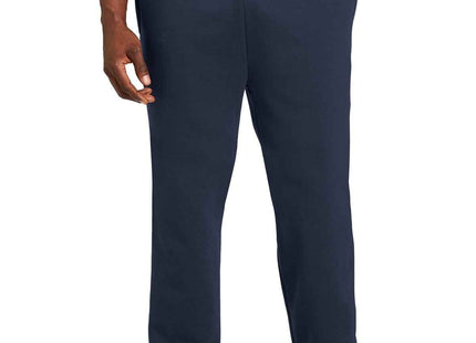 SportTek Open Bottom Sweatpant ST257 True Navy
