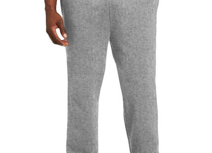 SportTek Open Bottom Sweatpant ST257 Vintage Heather