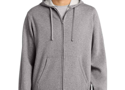 SportTek FullZip Hooded Sweatshirt ST258 Vintage Heather