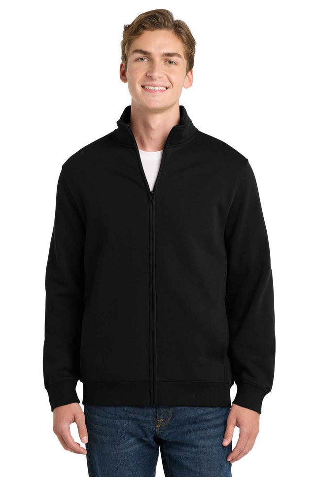 SportTek FullZip Sweatshirt ST259 Black