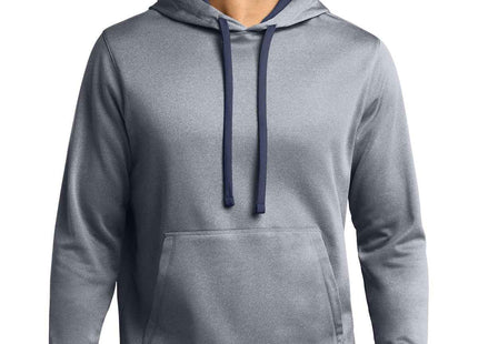 SportTek PosiCharge SportWick Heather Fleece Hooded Pullover ST264 True Navy Heather