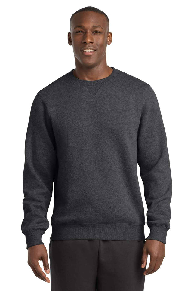 SportTek Crewneck Sweatshirt ST266 Graphite Heather