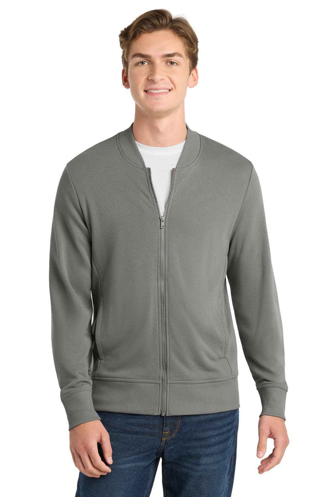 SportTek Lightweight French Terry Bomber ST274