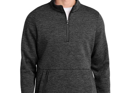 SportTek Triumph 1/4Zip Pullover ST281 Black Heather