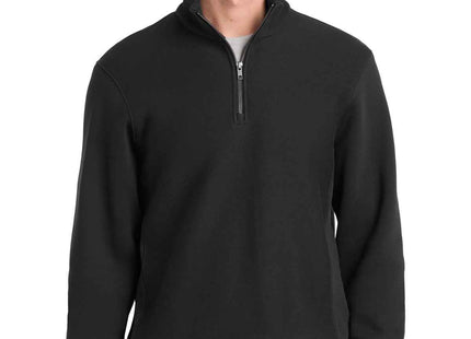 SportTek Super Heavyweight 1/4Zip Pullover Sweatshirt ST283 Black