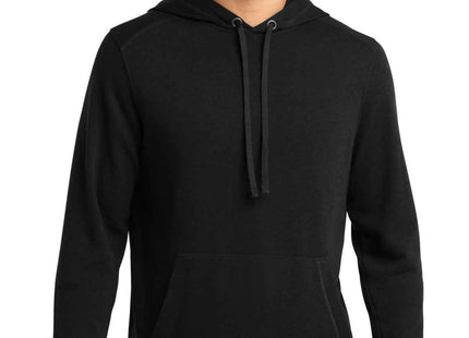 SportTek PosiCharge TriBlend Wicking Fleece Hooded Pullover ST296 Black Triad Solid