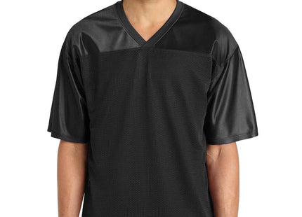 SportTek PosiCharge Replica Jersey ST307 Black