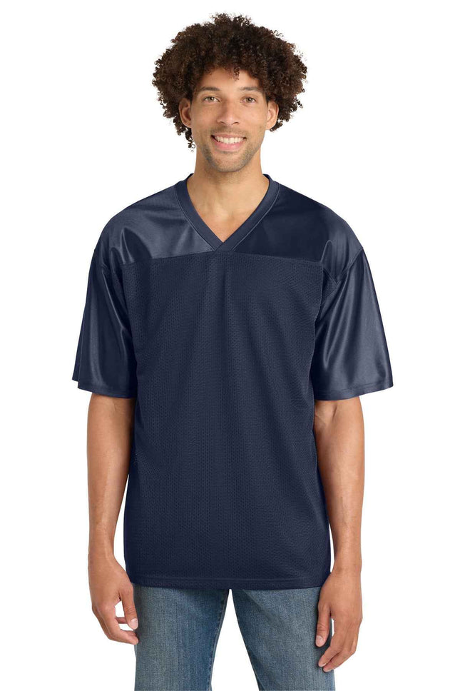 SportTek PosiCharge Replica Jersey ST307 True Navy