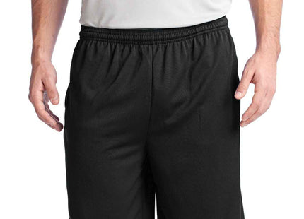 SportTek PosiCharge Tough Mesh Pocket Short ST312 Black