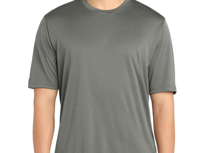 SportTek PosiCharge Tough Tee ST320 Dark Smoke Grey