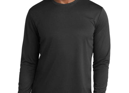 SportTek PosiCharge RacerMesh Long Sleeve Tee ST340LS Black