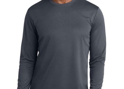 SportTek PosiCharge RacerMesh Long Sleeve Tee ST340LS Graphite