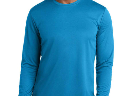 SportTek PosiCharge RacerMesh Long Sleeve Tee ST340LS Pond Blue