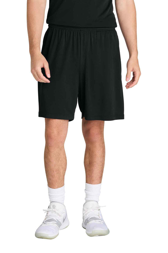 SportTek PosiCharge Competitor 7" Pocketed Short ST349P Black
