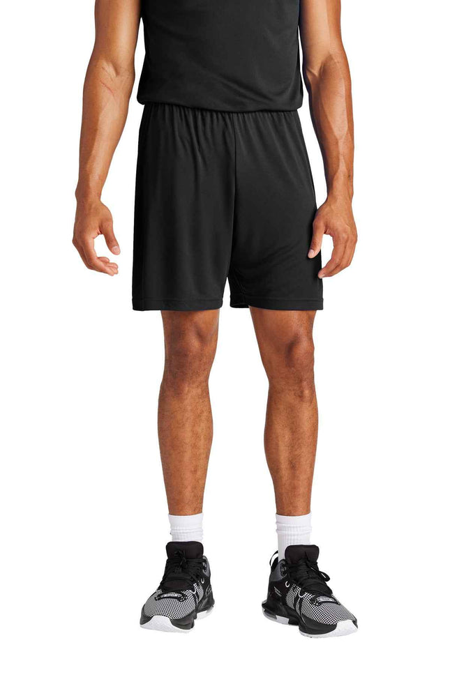SportTek PosiCharge Competitor 7" Short ST349 Black