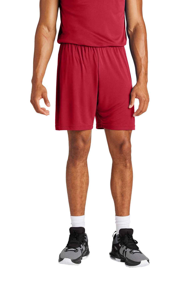 SportTek PosiCharge Competitor 7" Short ST349 Deep Red
