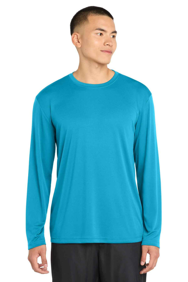 SportTek Long Sleeve PosiCharge Competitor Tee ST350LS Atomic Blue