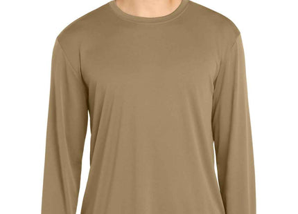SportTek Long Sleeve PosiCharge Competitor Tee ST350LS Coyote Brown