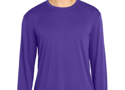 SportTek Long Sleeve PosiCharge Competitor Tee ST350LS Purple
