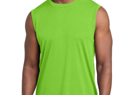 SportTek Sleeveless PosiCharge Competitor Tee ST352 Lime Shock