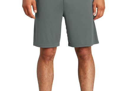 SportTek PosiCharge Competitor Pocketed Short ST355P Iron Grey