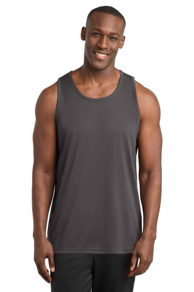 SportTek PosiCharge Competitor Tank ST356 Iron Grey