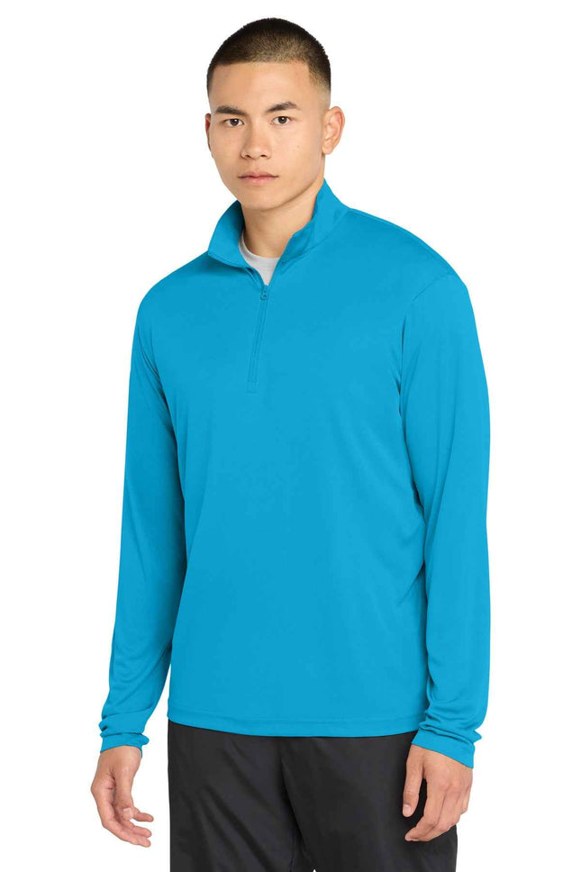 SportTek PosiCharge Competitor 1/4Zip Pullover ST357 Atomic Blue