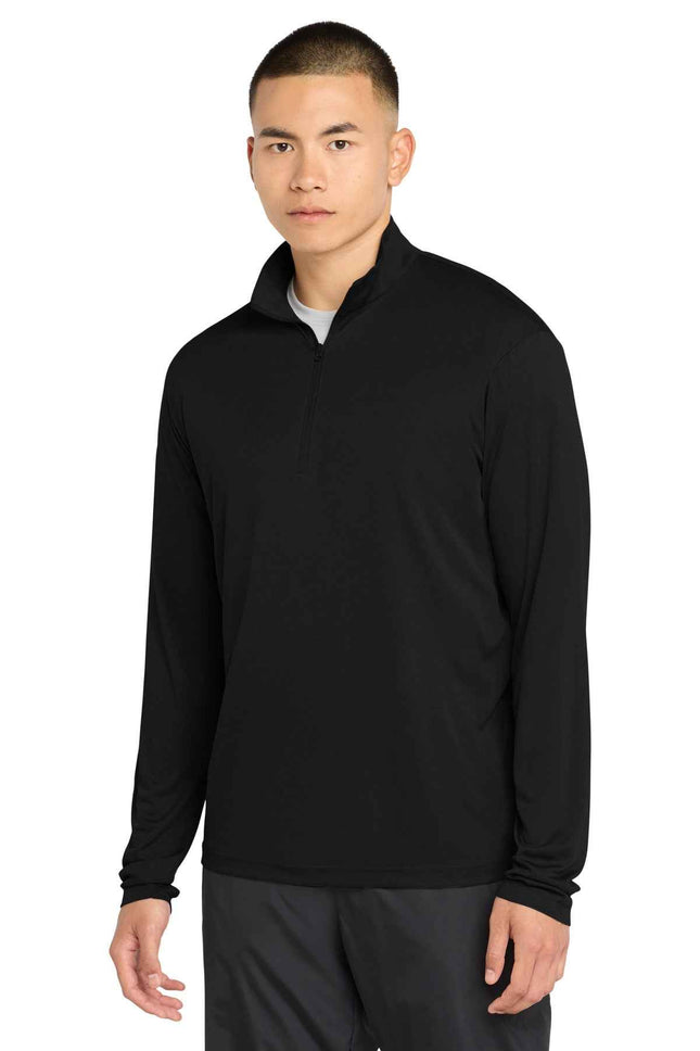 SportTek PosiCharge Competitor 1/4Zip Pullover ST357 Black