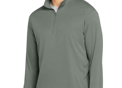SportTek PosiCharge Competitor 1/4Zip Pullover ST357 Grey Concrete