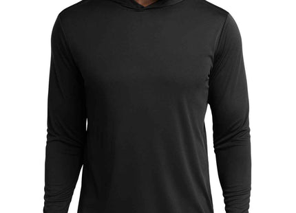 SportTek PosiCharge Competitor Hooded Pullover ST358 Black