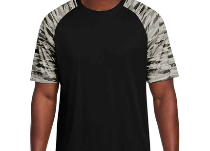 SportTek Drift Camo Colorblock Tee ST376