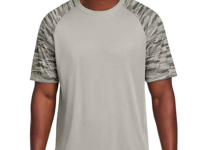 SportTek Drift Camo Colorblock Tee ST376