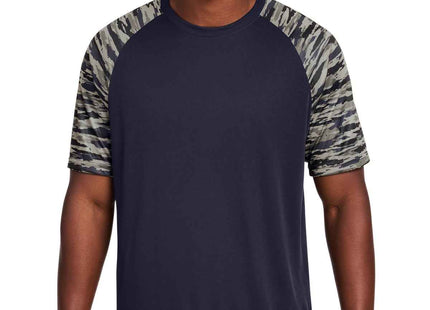 SportTek Drift Camo Colorblock Tee ST376