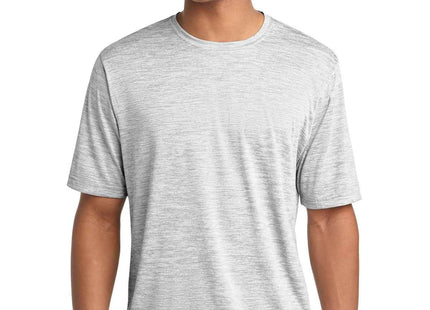 SportTek PosiCharge Electric Heather Tee ST390 Silver Electric