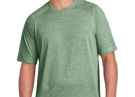 SportTek PosiCharge TriBlend Wicking Raglan Tee ST400 Forest Green Heather