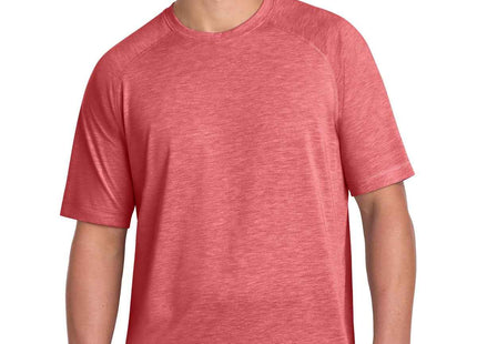 SportTek PosiCharge TriBlend Wicking Raglan Tee ST400 True Red Heather