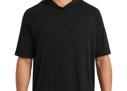 SportTek PosiCharge TriBlend Wicking Short Sleeve Hoodie ST404