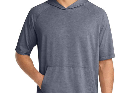 SportTek PosiCharge TriBlend Wicking Short Sleeve Hoodie ST404