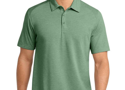 SportTek PosiCharge TriBlend Wicking Polo ST405 Forest Green Heather