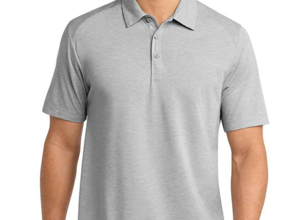 SportTek PosiCharge TriBlend Wicking Polo ST405 Light Grey Heather