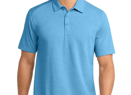 SportTek PosiCharge TriBlend Wicking Polo ST405 Pond Blue Heather