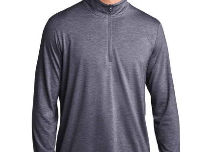 SportTek PosiCharge TriBlend Wicking 1/4Zip Pullover ST407 True Navy Heather