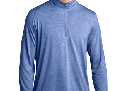 SportTek PosiCharge TriBlend Wicking 1/4Zip Pullover ST407 True Royal Heather