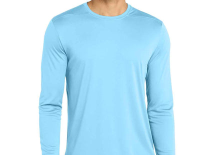 SportTek PosiUV Pro Long Sleeve Tee ST420LS Light Blue