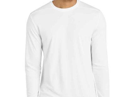 SportTek PosiUV Pro Long Sleeve Tee ST420LS White