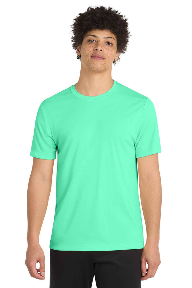SportTek PosiUV Pro Tee ST420 Bright Seafoam