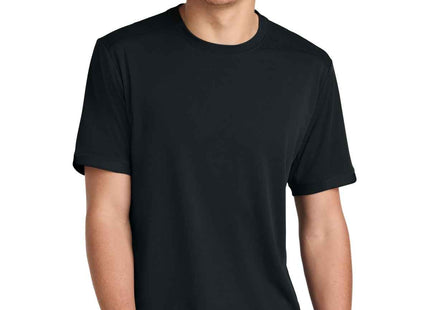 SportTek Club Short Sleeve Crew ST440 Black Black