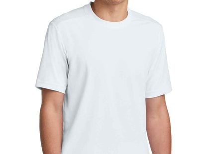SportTek Club Short Sleeve Crew ST440 White White