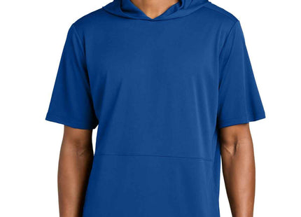 SportTek Club Short Sleeve Hoodie ST445 True Royal